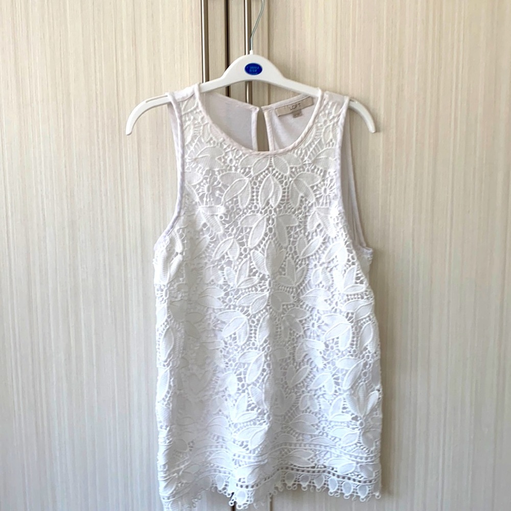 Size Medium White Print Loft Camisole
